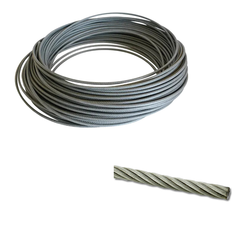 CABLE ACERO GALV. ALEMAN 3 MM S/PL (200 METROS)