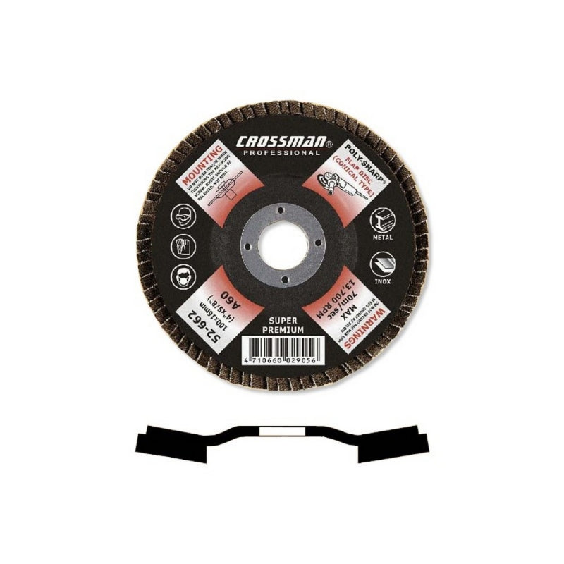 DISCO OXIDO ALUM. CROSSMAN CONICO 115X222 G.100 #52674