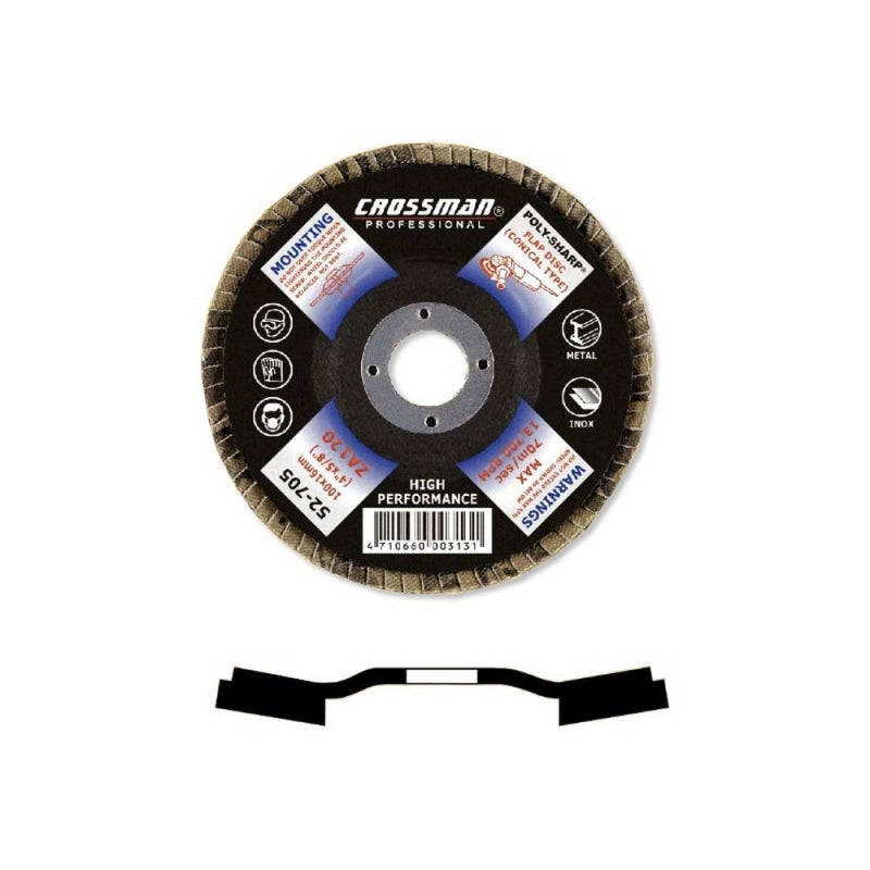 DISCO ZIRCONIO CROSSMAN CONICO 180X222 GR.40 #52731 (OF)