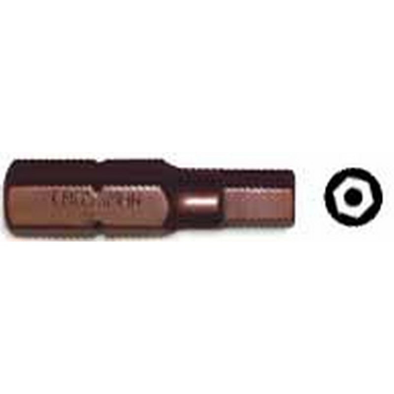 PUNTA CROSSMAN MAGNET. HEX. TAMPER PROOF H-2.5 1/4X25MM # 44-287 (10 UNI.) (OF)