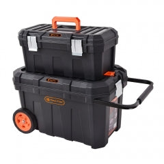 CAJA TIPO BAUL C/RUEDAS 24 C/CAJA HERRAMIENTAS 20 #320310 - TACTIX