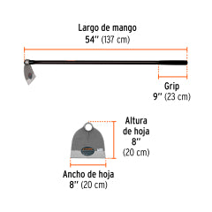 AZADON TRUPER FORJADO # 2 17 LBS C/MANGO FIBRA # AL-2M (10618)
