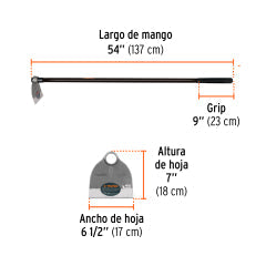 AZADON TRUPER FORJADO # 0 15 LBS C/MANGO FIBRA # AL-0M (10612)