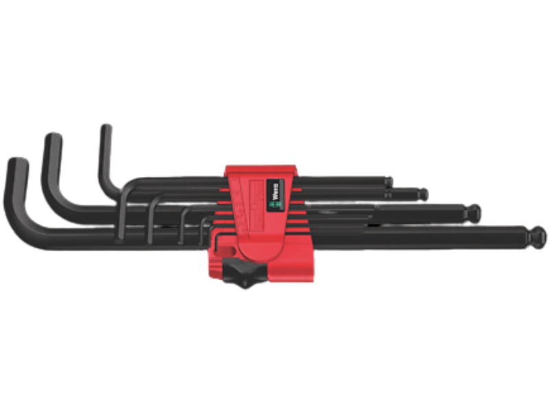 Set de llaves Allen hexagonales métricas BlackLaser 950/9 9 piezas Wera