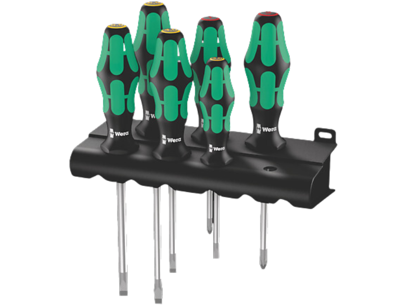 Set destornilladores Kraftform Plus 6 piezas con bandeja Wera