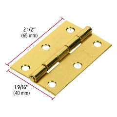 BISAGRA HERMEX-TRUPER ACERO LATONADO 2.1/2 x 1.5/8 #BR-251(BI-25L) 20UNI. (43195)