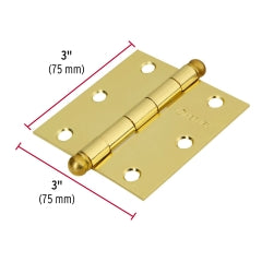 BISAGRA HERMEX-TRUPER ACERO BRONCEADO 3 X 3 #BC-301R(BIC-30L-R) 20UNI. (43232)