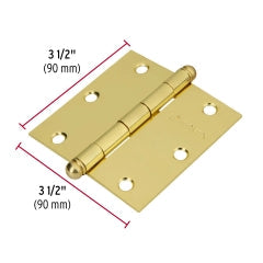 BISAGRA HERMEX-TRUPER ACERO BRONCEADO 3.1/2 X 3.1/2 #BC-351R(BIC-35L-R) 10UNI. (43233)