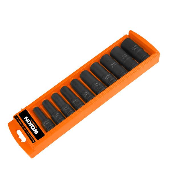 Set dados impacto largos 1/2 industrial 10 piezas Wokin