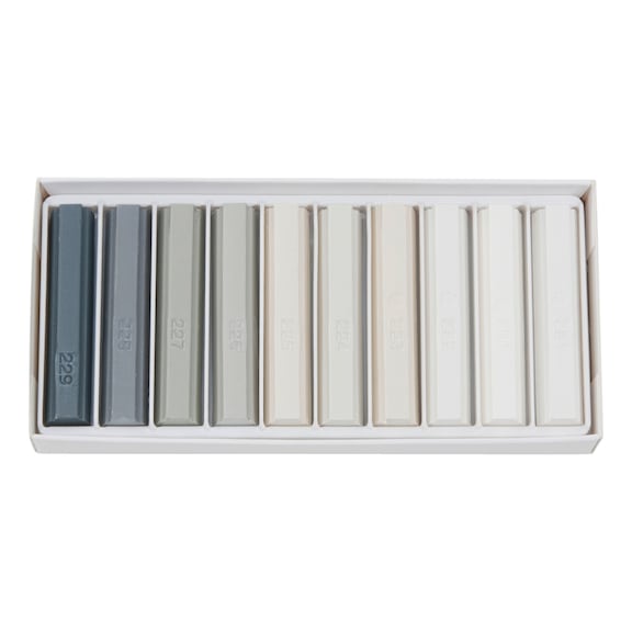 CONJUNTO DE CERA BLANDA GRIS - WURTH