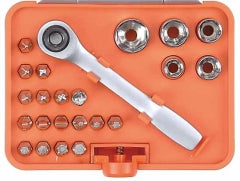 LLAVE DADO Y PUNTAS # 900204 23 PZ. MINI C/CHICHARRA - TACTIX