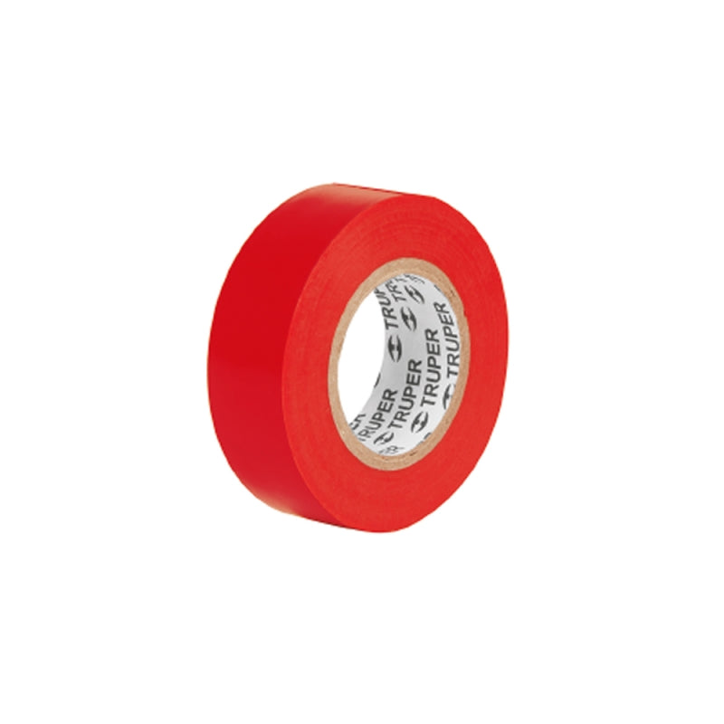 HUINCHA AISLADORA TRUPER 19MMX18M ROJA # M-33R (PQTE 8 ROLLOS) (12504)