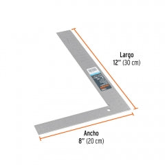 ESCUADRA TRUPER ALBANIL 12 #E-8X12 (14386)