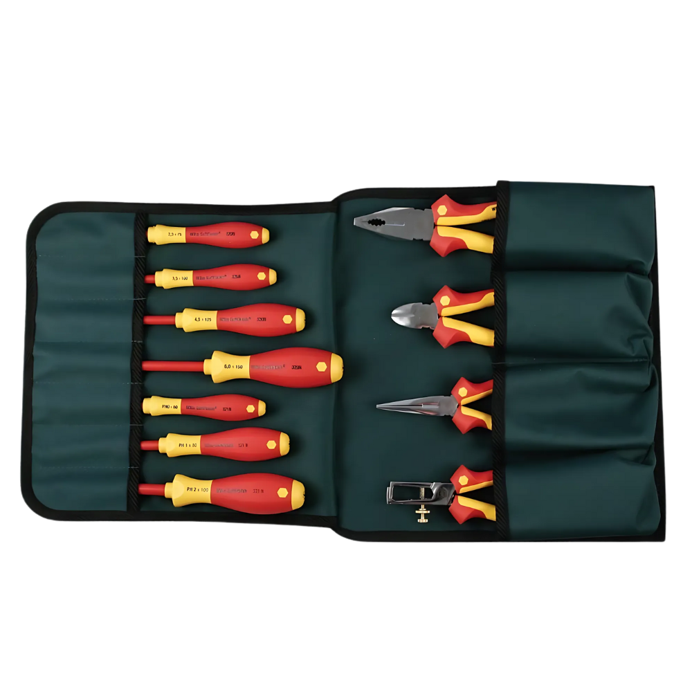 Set de Herramientas Aisladas en Rollo 11 Piezas WIHA