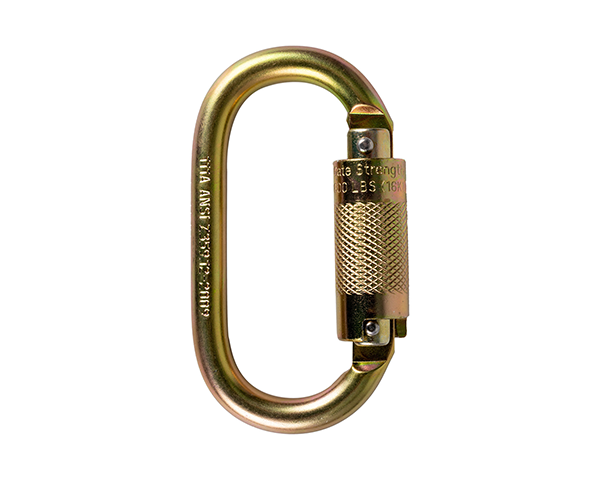 Mosquetón Carabinero Oval 2 Tiempos 25kN Acero