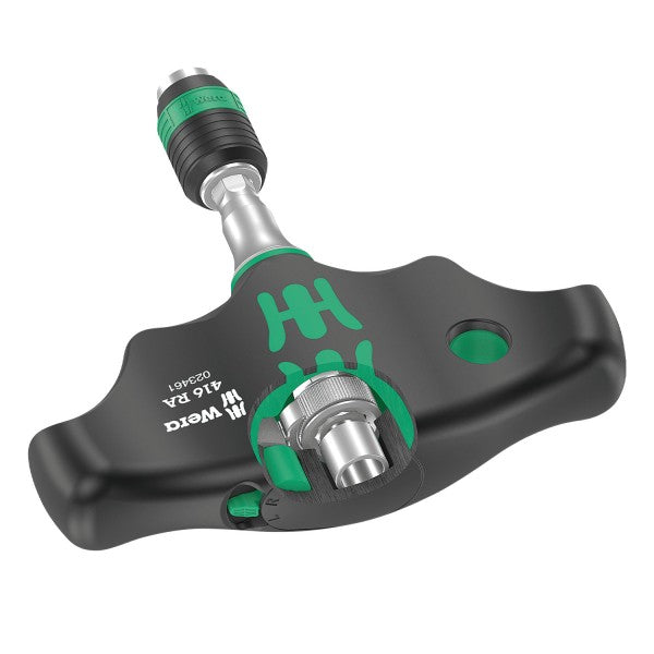 Mango T portapuntas rapidaptor con chicharra 1/4 Wera