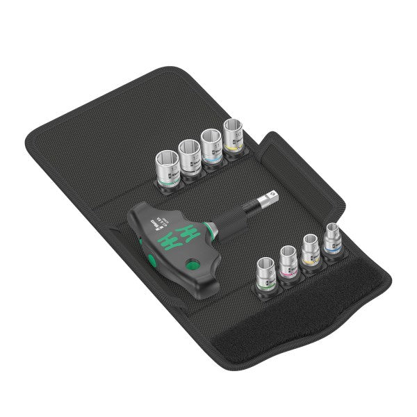 Set Mango T 1/4 con chicharra + dados Kraftform Kompakt 400 RA Wera