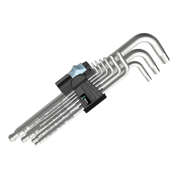 Set de Llaves Hexagonales acero inoxidable 3950/9 Hex Plus 9 Piezas Wera