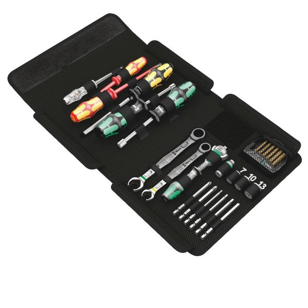 Set de Herramientas Kraftform Kompakt SH1 gasfitería 25 piezas 1000V VDE Wera