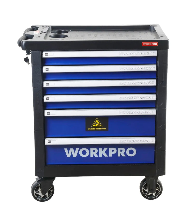 CARRO DE HERRAMIENTAS CON 199 PZS WORKPRO (WP-199/6)