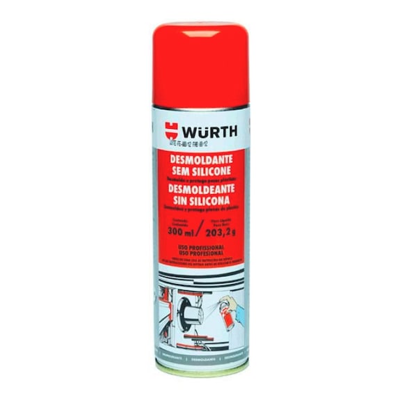 DESMOLDANTE P/PLASTICO C/SILIC.300ML - WURTH