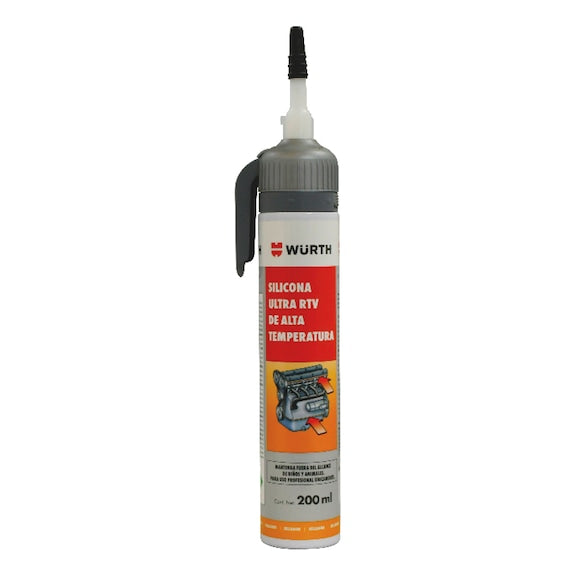 SILICONA ULTRA RTV ALTA TEMP. GRIS 200ML - WURTH - WURTH