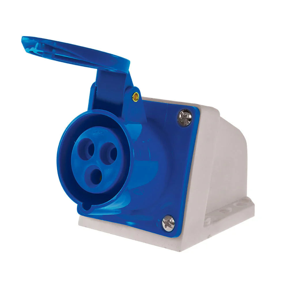 Enchufe industrial hembra sobrepuesta IP44 16A.