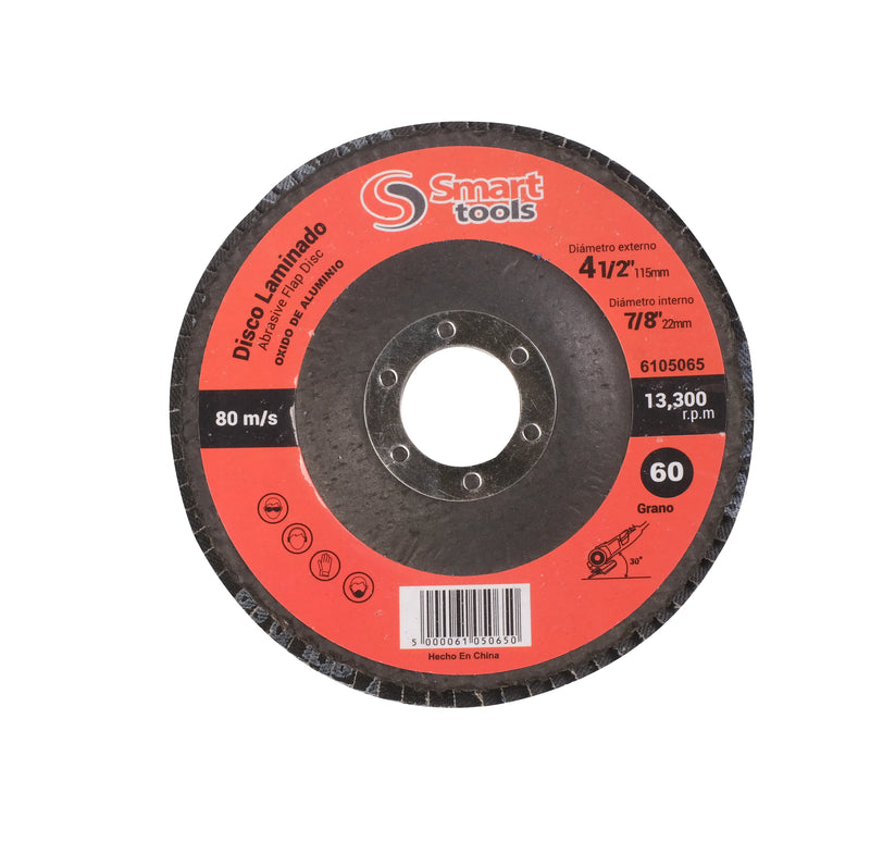 DISCO DE LIJA TRASLAPADO 4 1/2 GR.60 SUPRA