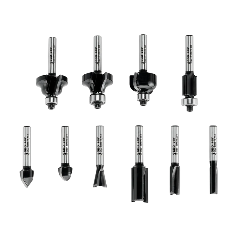 JGO FRESAS VASTAGO 1/4 10 PZ (STA80000)