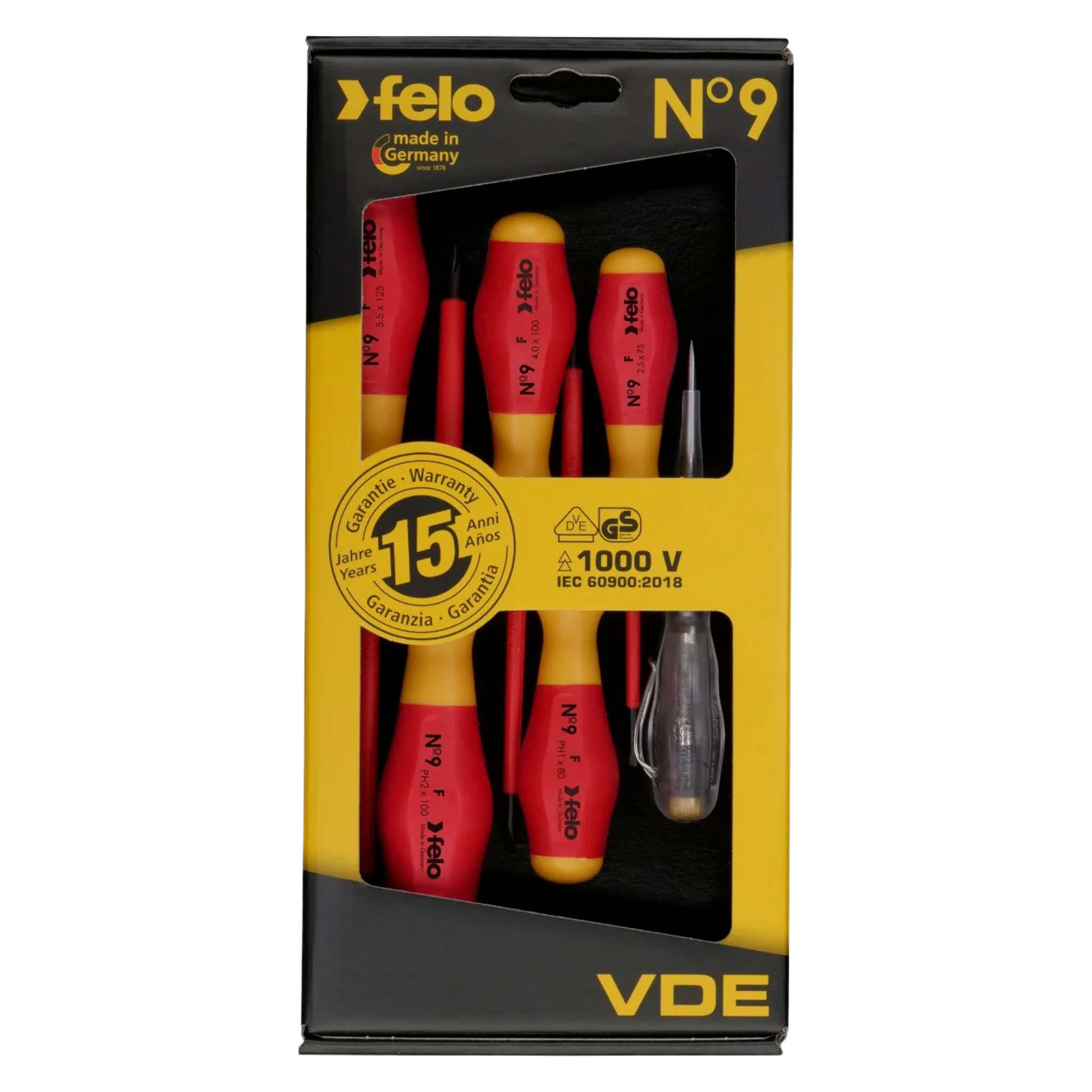 Set de destornilladores varios aislados VDE 1000V - FELO