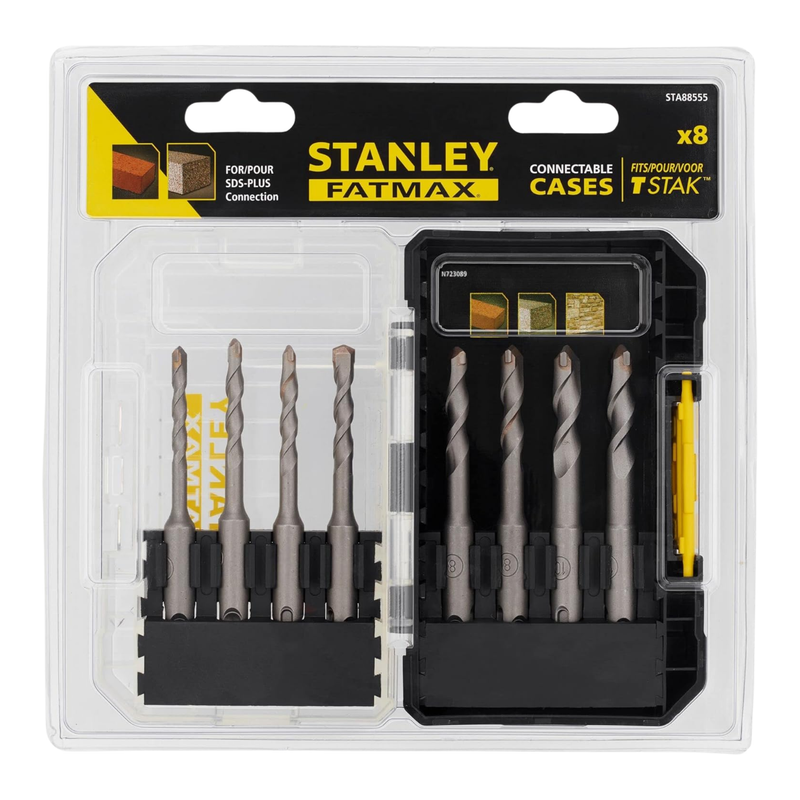 Jgo brocas sds-plus 8 pz (sta88555-xj) - STANLEY