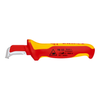 Cuchillo pelacable pta. chata 1000v. (9855) - KNIPEX