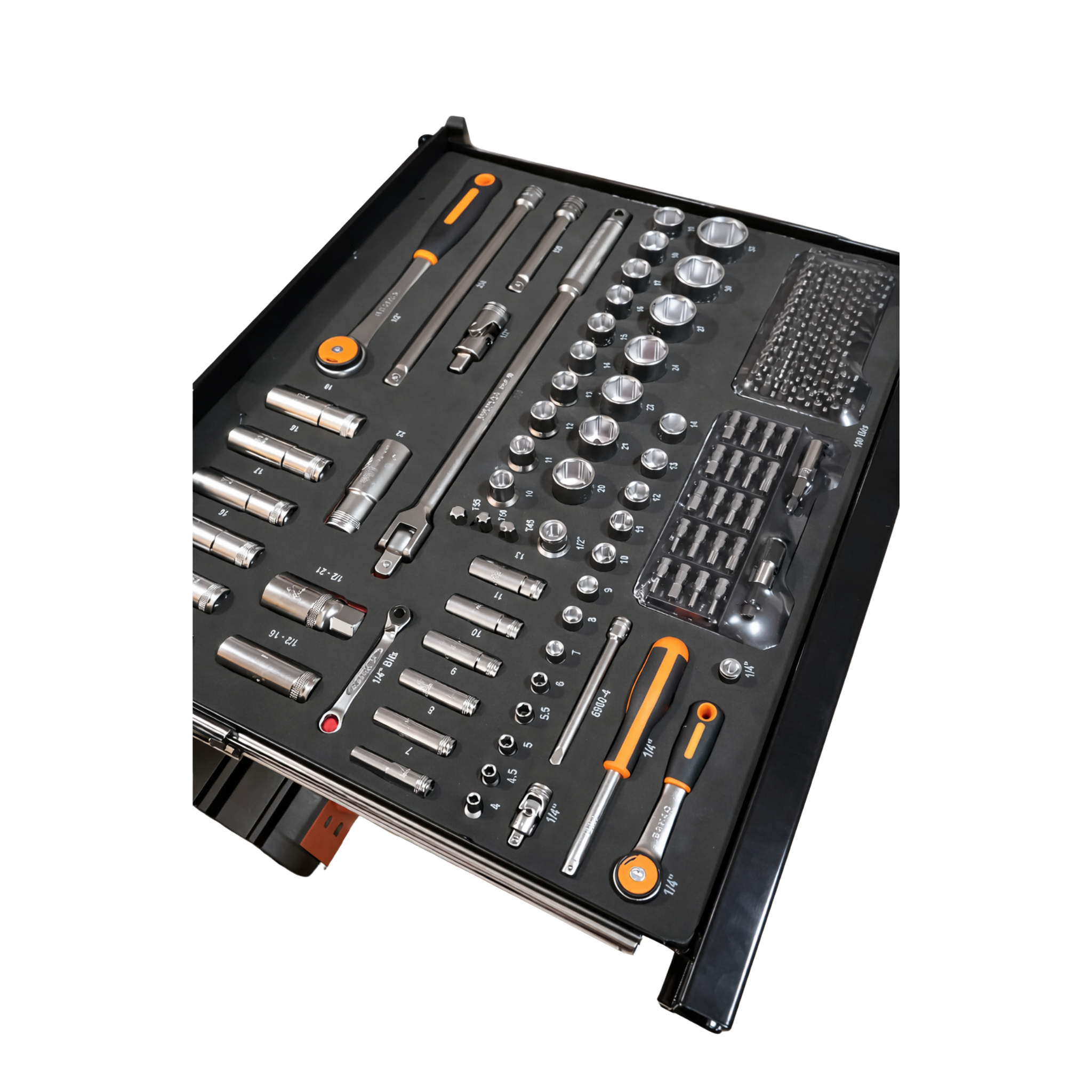 Carro Taller 6 Cajones Negro con 216 Herramientas BAHCO