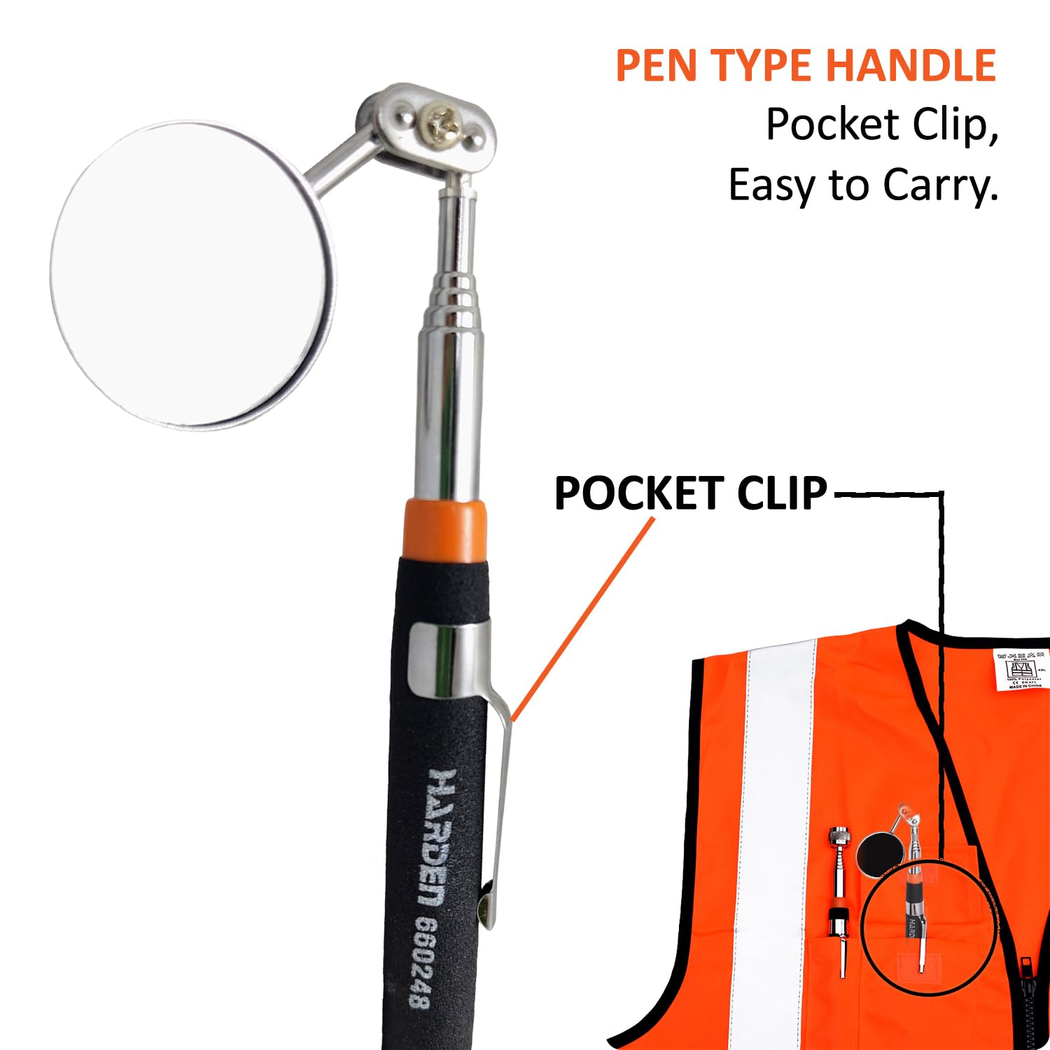 Espejo telescópico articulado 7 Harden