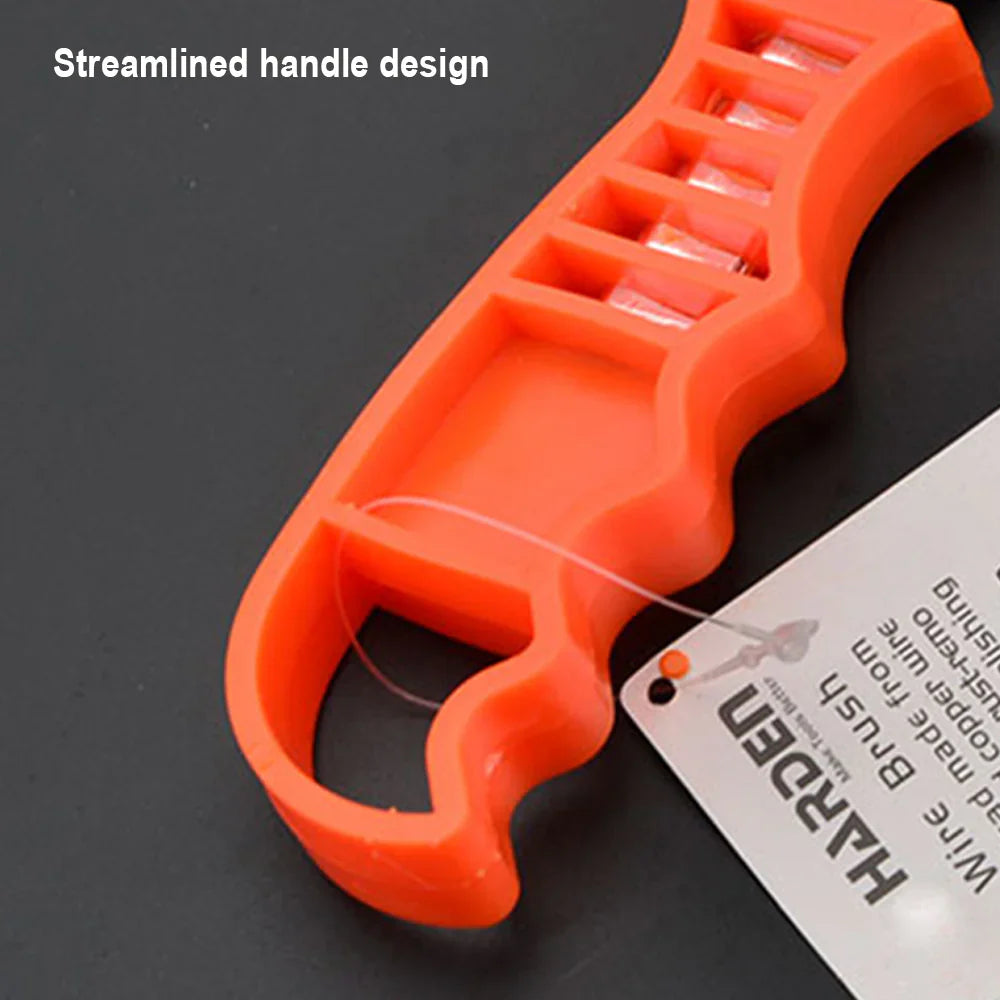 Cepillo metálico mango de plástico 225mm Harden