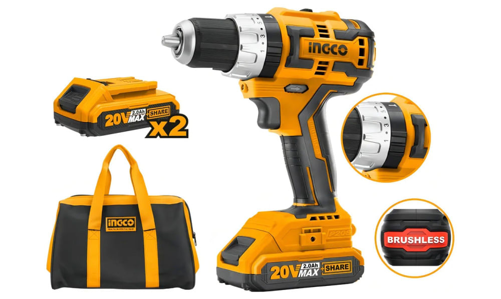 Taladro Percutor Inalambrico 20V CIDLI20608 INGCO