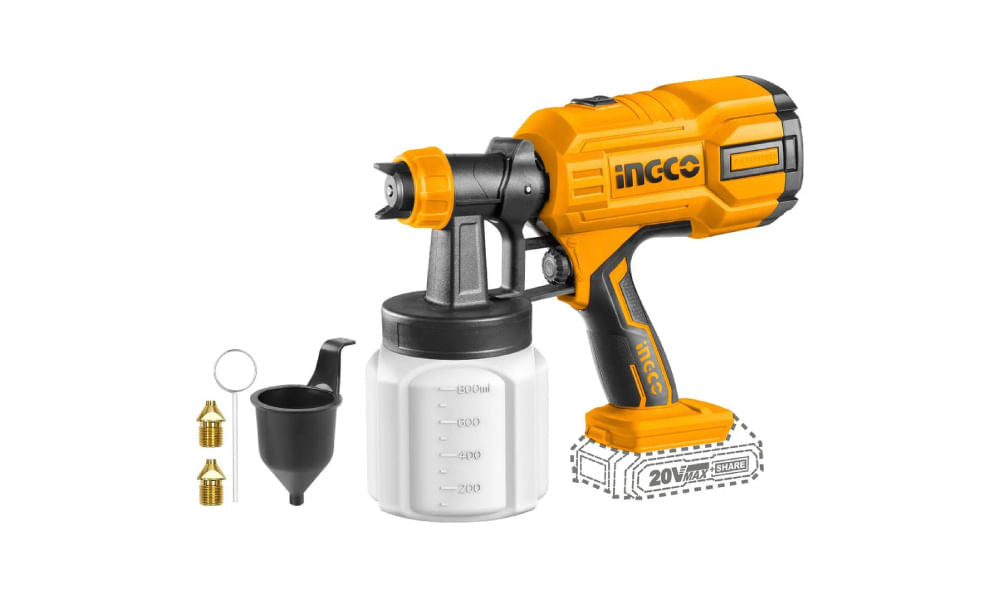 Pistola Pintar Inalambrica 20V 800ml S/Bat CSGLI2003 INGCO