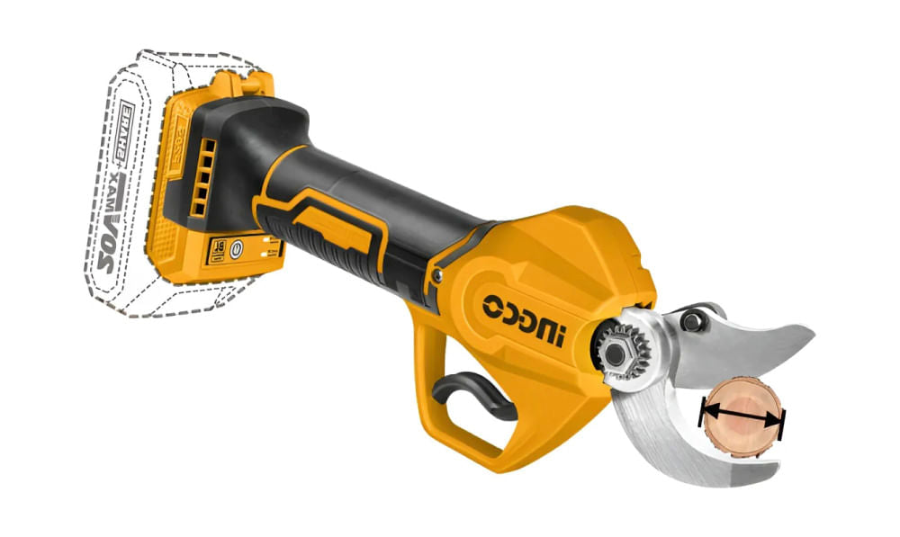 Tijera de Podar Inalambrica INGCO 20V C/Bateria y Cargador CSSLI203083 INGCO