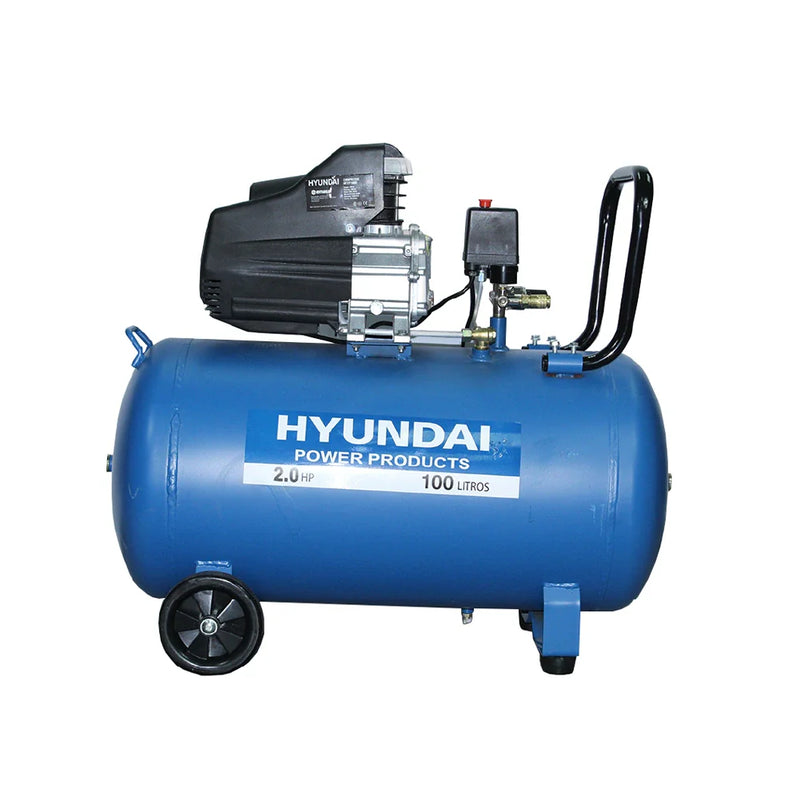 Compresor Hyundai Monofásico 2HP 100L 115psi Directo