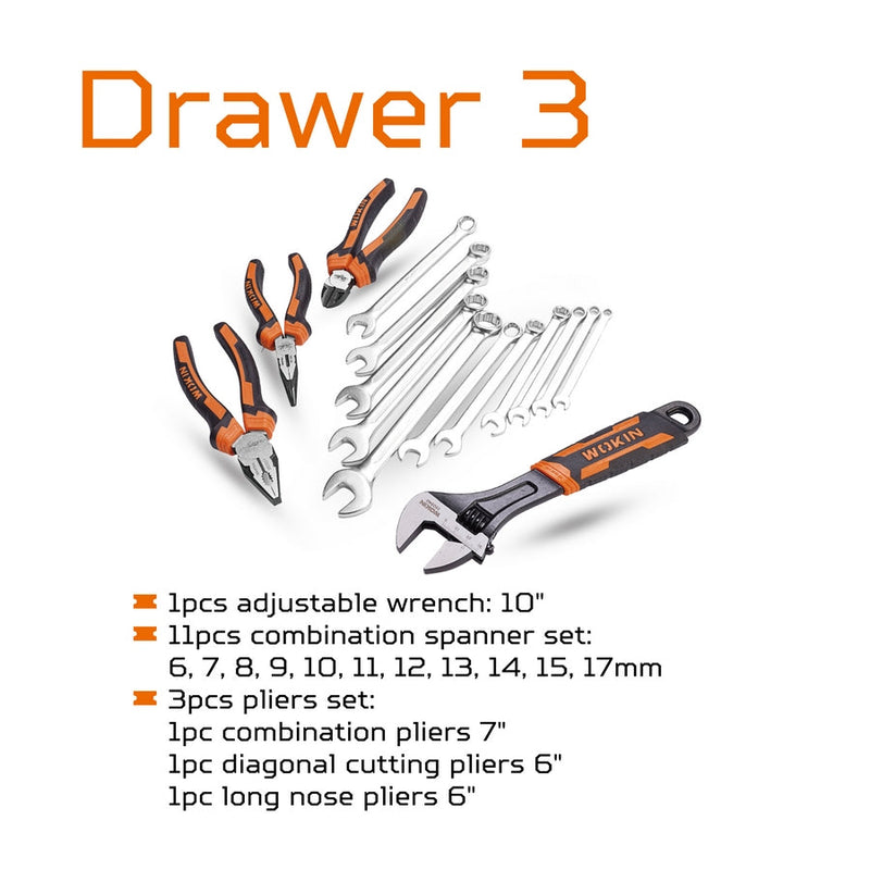 Caja de Herramientas con 98 Piezas (901098) Wokin