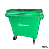 CONTENEDOR DE BASURA CON RUEDAS VERDE 1100 L