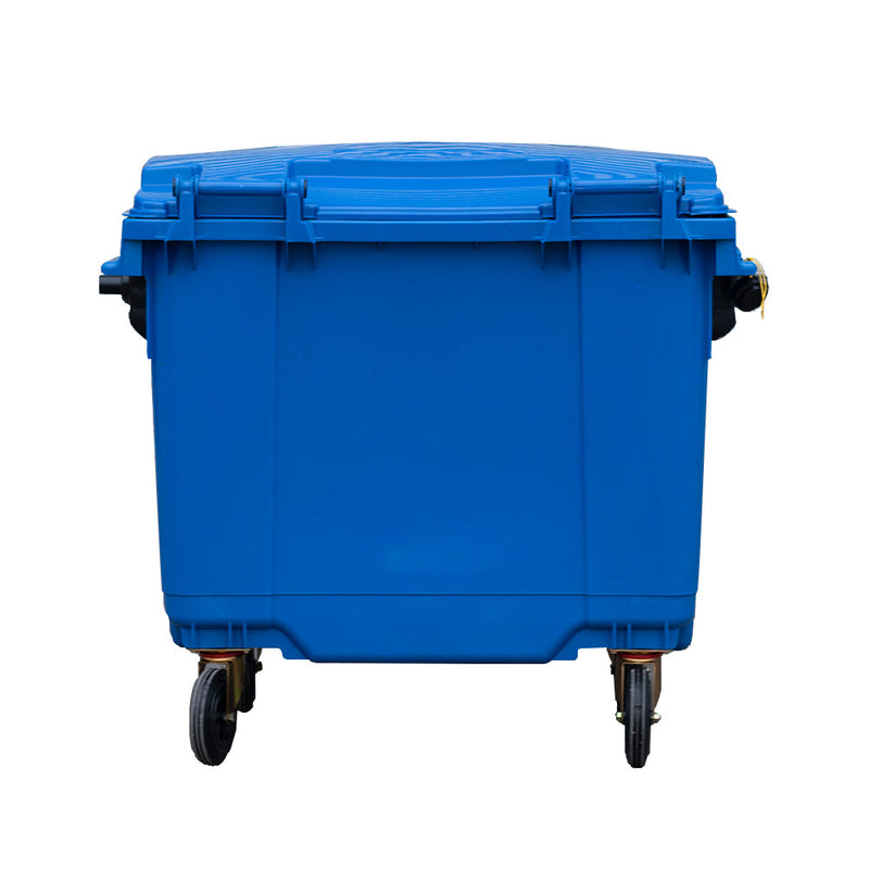CONTENEDOR BASURA CON RUEDAS AZUL 660 LTS.