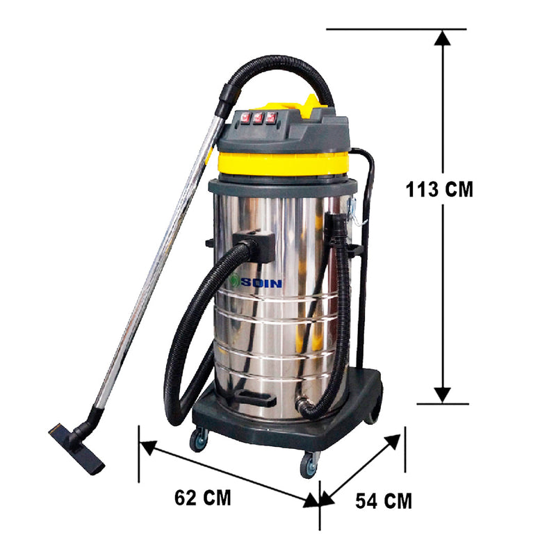 ASPIRADORA POLVO/AGUA 80 LITROS