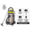 ASPIRADORA POLVO/AGUA 80 LITROS