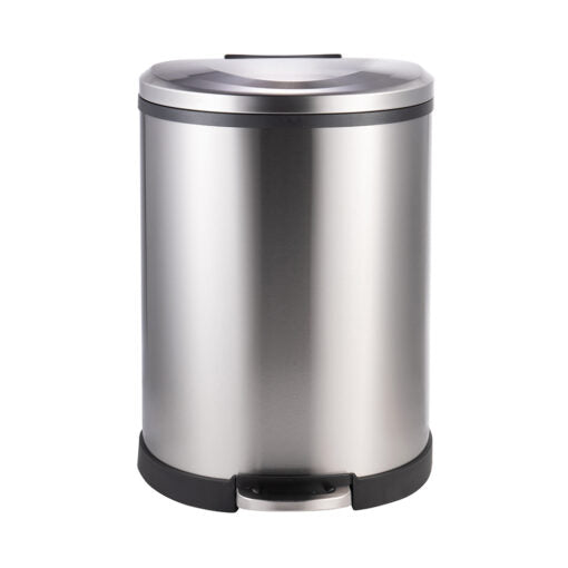 BASURERO ACERO INOXIDABLE CON PEDAL 50 LTS SOIN