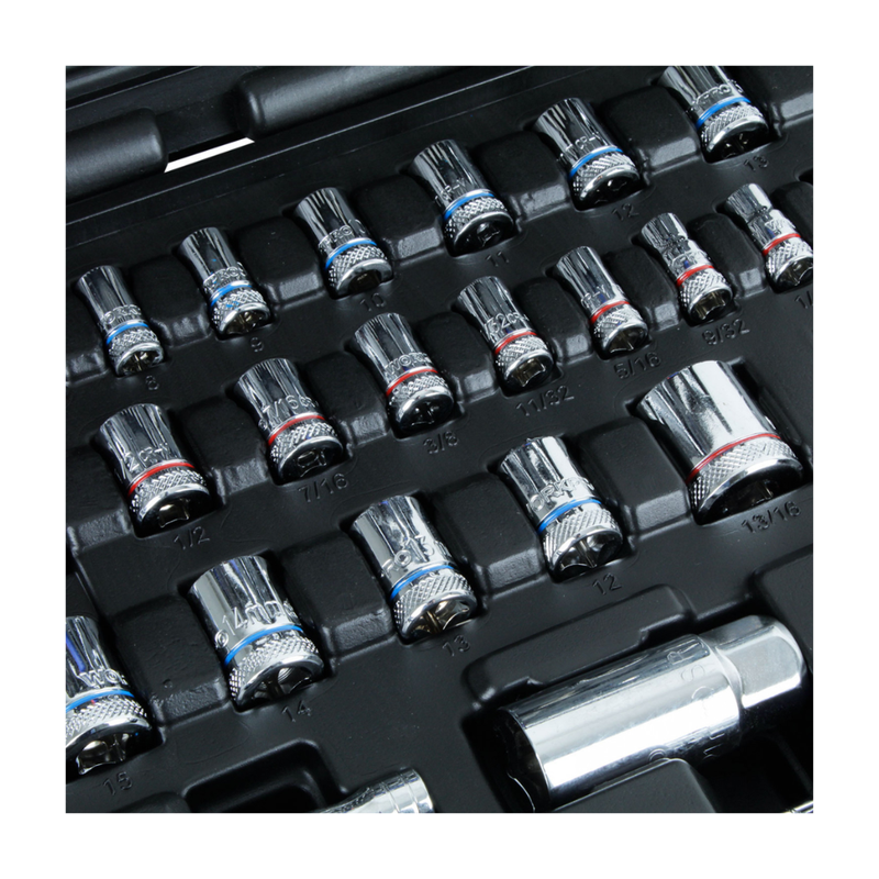 JUEGO DADOS COMBINADOS 1/4 3/8 101 PIEZAS