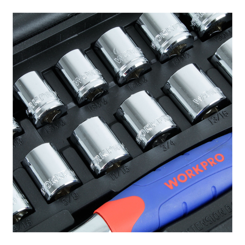 JUEGO DE LLAVES Y DADOS 3/8 32 PIEZAS W003001WE