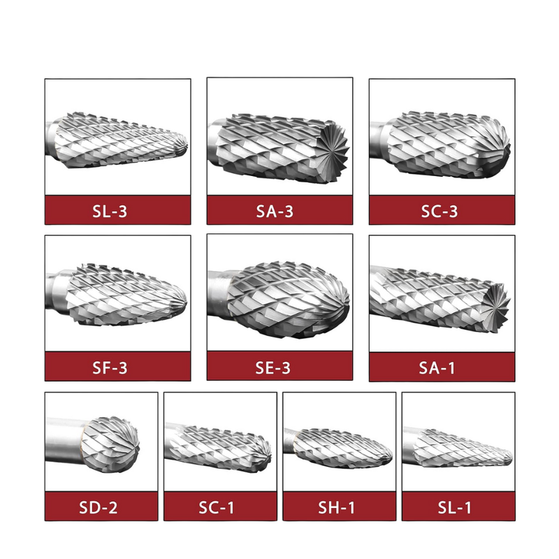 Juego de limas rotativas