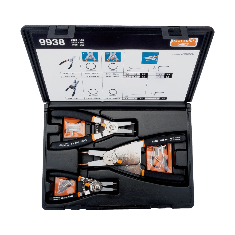 Juego Alicates Para Seguros 3 PZ BAHCO