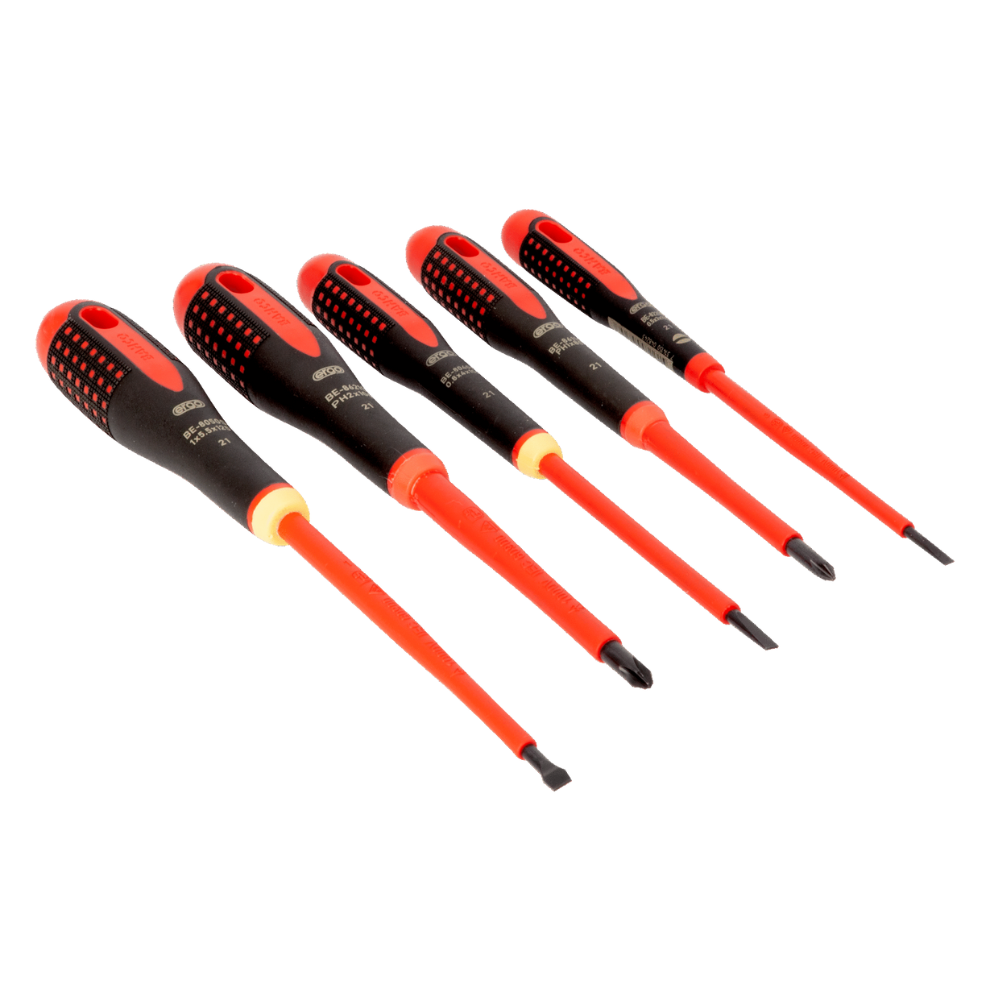 Juego Atornilladores Ranurados y Phillips 1000V 5 Piezas Bahco